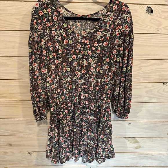 Floral Long Sleeve O’Neil Dress - Picture 1 of 5